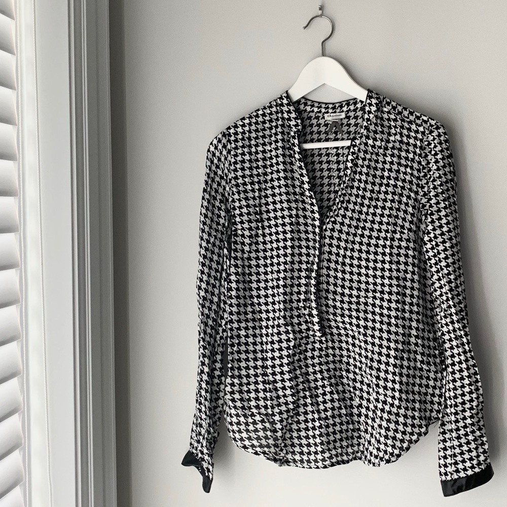 Houndstooth Blouse